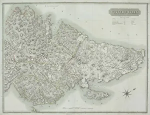 Antique map of the Western Isles off Scotland Antique map of the Western Isles off Scotland