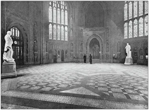 Antique photograph of the British Empire: Central Hall of the Houses of Parliament, Westminster Antique photograph of the British Empire: Central Hall of the Houses of Parliament, Westminster