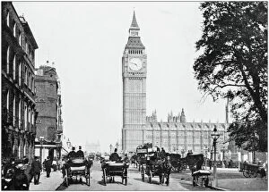 Antique photograph of London: Bridge Street, Westminster