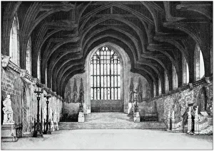 Antique photograph of London: Westminster Hall Antique photograph of London: Westminster Hall