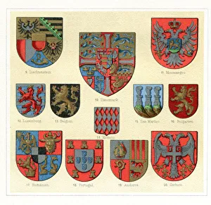 Antique vintage badges from Europe 1897 Antique vintage badges from Europe 1897