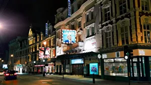 The Apollo Theatre and the Lyric Theater in the West End on Shaftesbury Avenue in The Apollo Theatre and the Lyric Theater in the West End on Shaftesbury Avenue in
