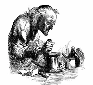 Images Dated 25th May 2013: Apothecary making poison