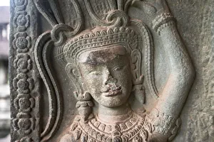 Apsara at the corner of Angkor Wat, Siem Reap, Cambodia Apsara at the corner of Angkor Wat, Siem Reap, Cambodia