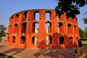 Prints of India, Delhi, New Delhi, Jantar Mantar, Astronomical Observatory Architecture Prints: Jantar Mantar Astronomical Observatory Print