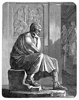Contemplation Gallery: Aristotle (384 BC - 322 BC), Greek philosopher