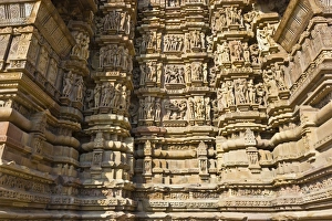 Artistic sculptures of Kandariya Mahadeva Temple, Khajuraho, Chhatarpur District Artistic sculptures of Kandariya Mahadeva Temple, Khajuraho, Chhatarpur District