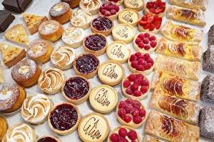 Assorted rustic tarts on a stall at Spitalfields market, London, England, United Kingdom Assorted rustic tarts on a stall at Spitalfields market, London, England, United Kingdom