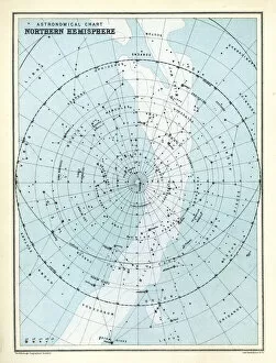 Images Dated 22nd April 2014: Astronomical Chart - Northern Hemisphere