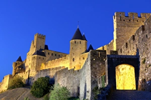 The Aude gate, Carcassonne, Languedoc-Roussillon, France The Aude gate, Carcassonne, Languedoc-Roussillon, France