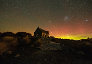 Aurora Australis at Church of The Good Shepherd Aurora Australis at Church of The Good Shepherd