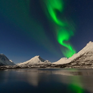 <b class=qtipBold><figcaption>Aurora borealis over Nakkevannet</figcaption></b><br>night with moonlight and aurora<br><em>© copyright 2016 johnhemphoto</em> Aurora borealis over Nakkevannet