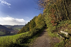 Autumnal landscape in Elfringhauser Schweiz region, Hattingen, Ruhr Area Autumnal landscape in Elfringhauser Schweiz region, Hattingen, Ruhr Area