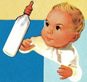 Images Dated 11th October 2003: Baby wants bottle