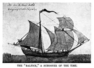 <b class=qtipBold><figcaption>The Baltick schooner</figcaption></b><br>The Baltick schooner - Scanned 1899 Engraving The Baltick schooner