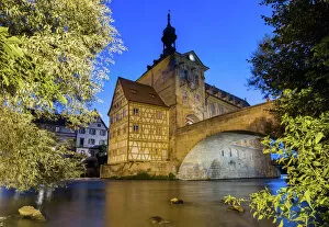 Frans Sellies Gallery: Bamberg, old city hall and river at night