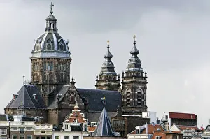 The Basilica of Saint Nicholas in the Old Centre district of Amsterdam The Basilica of Saint Nicholas in the Old Centre district of Amsterdam