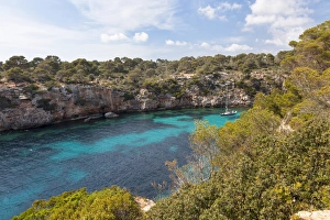 Bay, Cala Pi, Majorca, Balearic Islands, Spain Bay, Cala Pi, Majorca, Balearic Islands, Spain