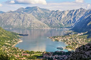 Balkans Collection: Bay of Kotor and Kotor city