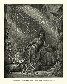 Beautiful medieval Princess, Chivalric romance, Orlando Furios Beautiful medieval Princess, Chivalric romance, Orlando Furios