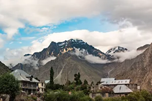 Beautiful scenics of Jispa village and tourist resort with mountain, Himachal Pradesh Beautiful scenics of Jispa village and tourist resort with mountain, Himachal Pradesh