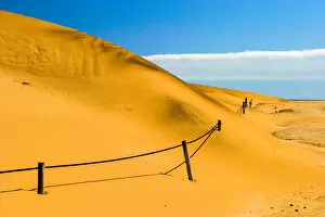 beauty in nature, blue sky, desert eco system, dry, eco tourism, environment, fence