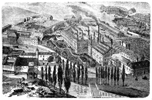 The beer brewery in Klein-Schwechat near Vienna from 1866 The beer brewery in Klein-Schwechat near Vienna from 1866