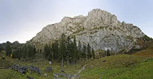 Benediktenwand ridge at the Tutzing hut Benediktbeuern, Upper Bavaria, Bavaria, Germany Benediktenwand ridge at the Tutzing hut Benediktbeuern, Upper Bavaria, Bavaria, Germany