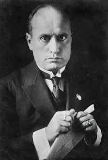<b class=qtipBold><figcaption>Benito Mussolini</figcaption></b><br>Italian dictator Benito Mussolini (1883 - 1945), November 1923. (Photo by Hulton Archive/Getty Images)<br><em>© 2005 Getty Images</em> Benito Mussolini