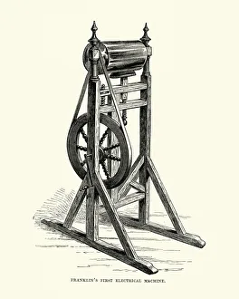 Benjamin Franklin's first electrical machine Benjamin Franklin's first electrical machine