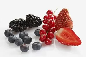 Images Dated 24th December 2011: Berries, blackberries, blueberries, red currants, strawberries
