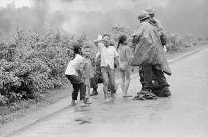 Vietnam War Prints: Napalm Attack Print: Trang Bang, South Vietnam 1972