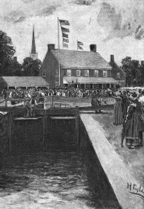 Civil Engineering History Prints: Celebratory Opening of Erie Canal
