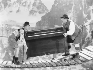Laurel And Hardy Prints: Laurel and Hardy Moving Piano Print