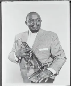 Famous Musicians Of The 20th Century Prints: Rex Stuart Posing with Coronet