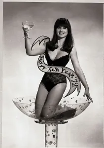 Rita Prints: Rita Atlanta in Large Cocktail Glass Print 12/31/1971
