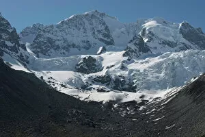 High Mountain Range Gallery: Bianco Ridge, Piz Bernina, Samedan, Graubuenden, Switzerland