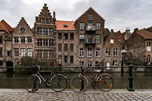 Images Dated 12th December 2015: Bicycles in Ghent