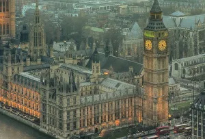 Big Ben and the Palace of Westminster at dusk Big Ben and the Palace of Westminster at dusk