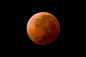 Blood moon, full lunar eclipse, Uruguay, 2014 Blood moon, full lunar eclipse, Uruguay, 2014