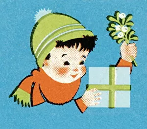 Images Dated 25th September 2003: Boy with gift