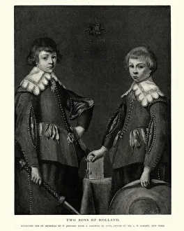 Two boys of Holland after the painting by Aelbert Cuyp Two boys of Holland after the painting by Aelbert Cuyp