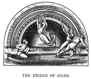 <b class=qtipBold><figcaption>The Bridge of Sighs</figcaption></b><br>Vintage engraving by Gustave Dore from the Poetical Works of Thomas Hood'. The Bridge of Sighs. A young young throws herself into the river in front of a group of boatmen.<br><em>© duncan1890</em> The Bridge of Sighs