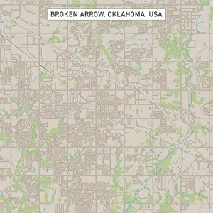Broken Arrow Oklahoma US City Street Map Broken Arrow Oklahoma US City Street Map