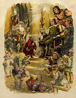 Antique Engravings For Sale Prints: Brothers Grimm Fairy Tales 1863
