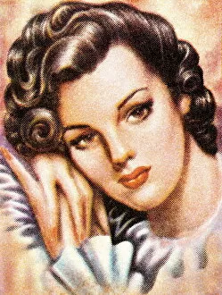 Images Dated 3rd September 2003: Brunette woman with curls