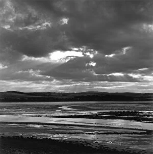 Mud Flat Gallery: budle bay, black and white, budle bay, cloud, clouds, day, environment, low tide