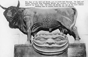 Bull And Mouth Sign, Guild Hall Museum, London Bull And Mouth Sign, Guild Hall Museum, London