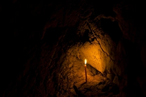 Burning candle, Buddha Cave, Mae Cham, Chiang Rai Province, Northern Thailand, Thailand Burning candle, Buddha Cave, Mae Cham, Chiang Rai Province, Northern Thailand, Thailand