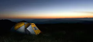 Images Dated 5th May 2007: Camping, Dark, Dome Tent, Dramatic Sky, Dusk, Eastern Cape, Evening, Hogsback, Horizon